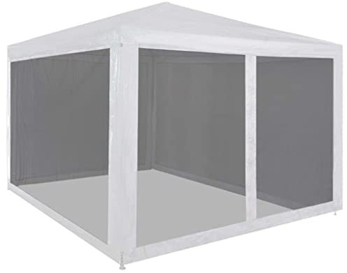Rasen & Garten Partyzelt mit 4 Netz-Seitenwänden 3x3m Outdoor Living