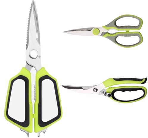 Die Multifunktionsschere,Geflügelschere,Meeresfrüchteschere. Das dreiteilige Set,das die meisten Küchenbedürfnisse erfüllt,Premium Heavy Duty Schere