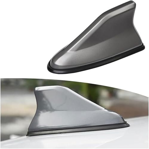 zjxwzm Auto Shark Antennen für Opel Grandland X Insignia Mokka X, Auto Haifischflossenantenne Fm/Am Radio Terminale Antenna Signal Antenne Zubehör,C Grey