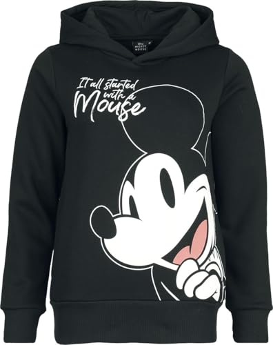 Mickey Mouse Micky Maus It All Started with a Mouse Frauen Kapuzenpullover schwarz