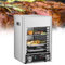 Fablestoryem Asador Comercial de Interior-Parrilla de 10 Capas | con Temporizador de 10 Minutos y Ajuste de Temperatura de 800℃,Horno para Carne,Horno Eléctrico Comercial con Bandeja,Parrilla y Asa