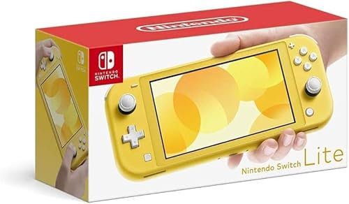Nintendo Switch Lite Yellow Console - Handheld Gaming System, Lightweight & Portable, Built for Gamers On-the-Go (Japanese Version)