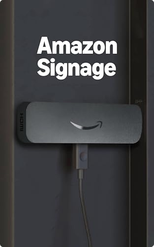 Amazon Signage Stick – Lettore multimediale per segnaletica digitale professionale con supporto 4K: per ogni tipo di azienda, configurazione semplice con app mobile gratuita e compatibilità CMS