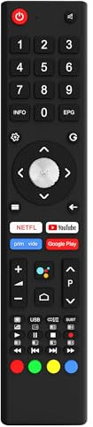 Riry Sostituzione GCBLTV02ADBBT Telecomando Changhong Saba TV per telecomando universale LCD LED UHD QLED 4K GCBLTV02ADBBT per ChiQ Changhong Saba TV-Nessuna configurazione richiesta