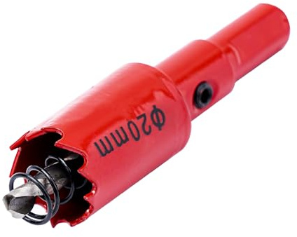 M42 Bi-Metal Hole Saw | Dual Flute Design for Cast Iron/Plastic/Resin | Heat-Treated Arbor with Pilot Bit | Fast Cutting, Long Life Blades for Plumber, Conduit, Kitchen, Bathroom and More (20mm)