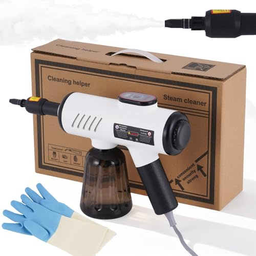 BAOSHISHAN Nettoyeur vapeur à main, 3 vitesses, 3 bars, 600 ml, 1200 W, nettoyage à la vapeur pour toute la maison et la voiture