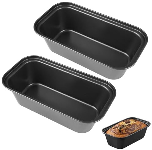 2 Stück Brotbackform Kasten, 20x11x6 cm Brotformen zum Backen Rechteckige | Kastenform Backform, Brotbackformen Antihaft Kastenform Brot für Toastbrot, Brot, Kuchen, Backofen und Heißluftfritteuse