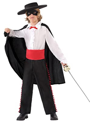 Atosa 6558 Costume Masked Hero Man Black Superhero, boy, 3-4 Years