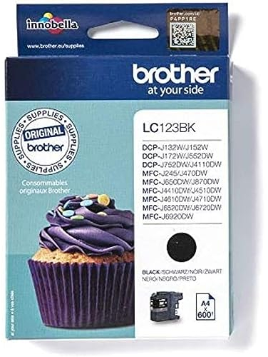 Brother Tintenpatrone LC-123BK, schwarz