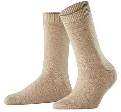 FALKE Damen Socken Cosy Wool W SO Wolle Kaschmir einfarbig 1 Paar, Braun (Camel 4220), 35-38