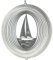 CIM Edelstahl Windspiel - SEGELBOOT 180 - lichtreflektierend - Abmessung: 18x19cm - inkl. Aufhängung