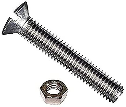 Bulk Hardware BH04306 Vis d'assemblage à tête cylindrique/fente, Set de 23 Pièces