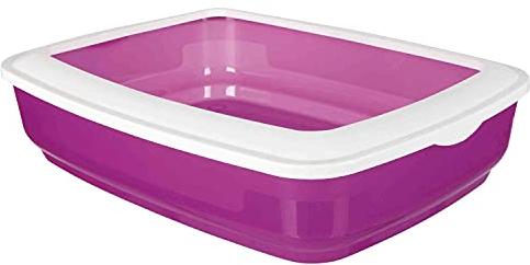 Trixie Bandeja Higiénica Gato Cisco con Borde, 38 × 11 × 50 cm, Gato
