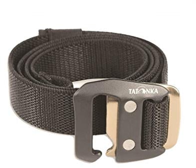 Tatonka Unisex Riem Stretch Belt 25 mm Gürtel, Schwarz, 110 x 2,5 cm EU