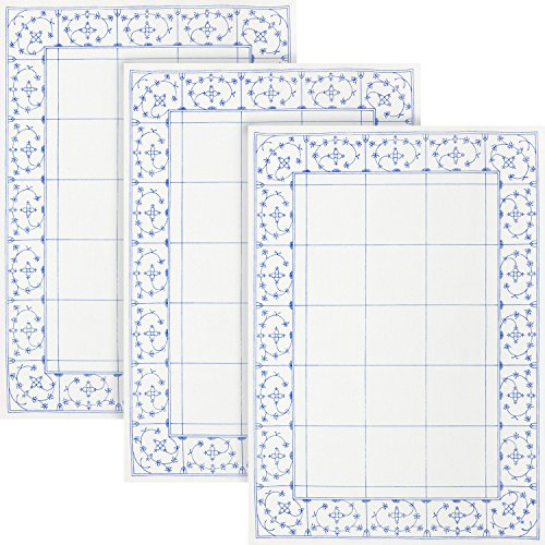 Kracht Geschirrtuch 3er-Pack Halbleinen Fliesen Größe 50x70 cm