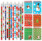 HOWAF 24 Stücke klein Weihnachts notizblock und Weihnachten Bleistift mit Radiergummi für Kinder Weihnachts Geschenk Mitgebsel Kindergeburtstag gastgeschenke mädchen Jungen Give aways