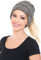 C.C BeanieTail Beanie-Mütze, weich, dehnbar, mit Zopfmuster, für Pferdeschwanz, 3-farbiges Braun, Einheitsgröße