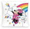 Disney Home Minnie Mouse - Dekokissen mit Füllung und Reißverschluss - 40x40 cm - Wurfkissen mit Füllung, tolles Deko-Kissen für Sofa, Couch, Wohnzimmer und Schlafzimmer - weiches Kuschelkissen
