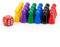 WeLoveDice Spielfiguren - Halmakegel Set/Mühle Steine - Made in Germany (Mehrfarbig)