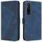 OKZone Kompatibel mit Sony Xperia 1 V 2023 Hülle, PU Leder Handyhülle Tasche Wallet Schutzhülle Sony Xperia 1 V 2023, Flip Cover Klappbar Etui mit Magnet Kartenfach TPU Lederhülle (Blau)