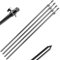 4 Stück Rutenhalter Bankstick Edelstahl 50-90cm 12.7/7mm
