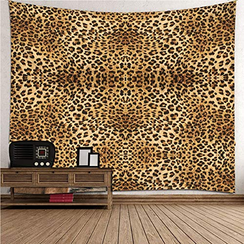 CEVAN Wandteppich Jungs Wanddekoration Bilder Leopard Wandbehang Halloween Wanddeko Kunst Dekorationen Decke Wandbehang Stoff Leopard 100x70cm