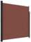 vidaXL Tenda da Sole Laterale Retrattile Marrone 200x500 cm