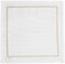 MyHome Country Servietten 2er Set, Baumwollservietten, Elegante Tischservietten, Esstischdekoration, Serviettenaccessoire | Weiß - 40x40 cm - Owen Gold