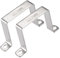 MACHSWON 68 x 72mm U Shaped Strut Connector Bracket 304 Stainless Steel Square Pipe Clamp for Door Closed Bar Holder 2pcs