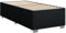 vidaXL Bettgestell, Bett mit Bettfüße Lattenrost, Polsterbett für Schlafzimmer, Einzelbett Bettrahmen, Modern, Schwarz 100x200cm Stoff