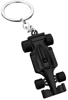 CGEAMDY Schlüsselanhänger Für Auto Motorrad, Schlüsselanhänger Edelstahl Auto Schlüsselanhängers, Personalisierte Auto-Schlüsselanhänger, Autoschlüsselanhänger Ersetzen Zubehör Für Auto(Schwarz)