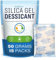 LotFancy 15 Sachets 50g Déshydratant gel de silice réutilisable Absorbeur d'humidité pour penderies, valises, caves avec indicateur de couleur Silicagel Déshumidificateurs