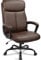 BASETBL Executive Office Chair Comfy Chair, TUV & EN1335 Standard Ergonomic Computer Desk Chair, Multi-zone Support Skin-friendly PU Leather, Adjustable Height for Home Business Widen Enlarge (Brown)
