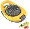 Egg Slicer with Stainless Steel Wire Egg Slicer,Multifunctional Egg Cutter,Heavy Duty Egg Cutter with Sharp Wire for Evenly Slicing Boiled Eggs Ham Banana and Strawberry (Yellow)
