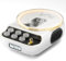 Lettori CD portatili retrò con altoparlanti Bluetooth, radio FM, luce notturna, display LCD, batteria 4000 mAh, radio vintage con doppio altoparlante integrato, supporta USB/AUX/Type-C per casa