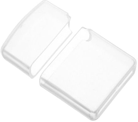 JECOMPRIS 2 Pezzi caso più leggero scatole di plastica per manicotto dell'accendino custodie per portatili Copertina piccolo Transparent