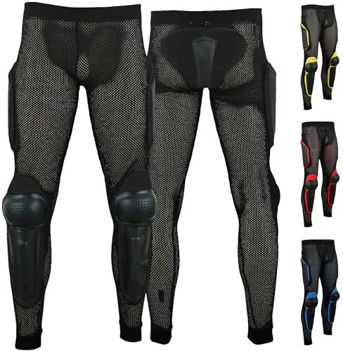 German Wear Protektorenhose Motorrad Motocross Skatebording Protektoren Armour XXL Schwarz