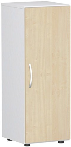 Gera Möbel Schranksystem Flex Flügeltürenschrank, Drehtürenschrank, Holzdekor, ahorn/weiß, 40 x 42 x 110.4 cm