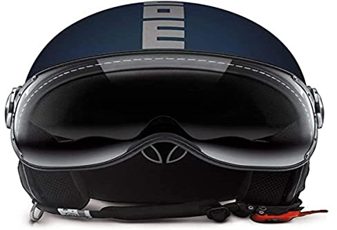 CASCO MOMO FIGHTER FGTR EVO BLU MATTO GRIGIO TAGLIA XS (55)
