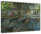 Bilderdepot24 Bild auf Leinwand | Claude Monet - Badende in La Grenouillère in 50x40 cm als Wandbild | Wand-deko Dekoration Wohnung alte Meister | NEU-180214-50x40-bilg
