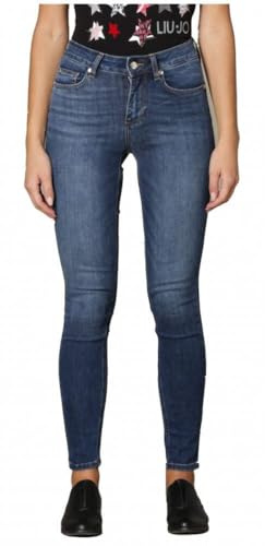 Liu-Jo Jeans Aderente Cinque Tasche Taglio Dritto alla Caviglia UXX037