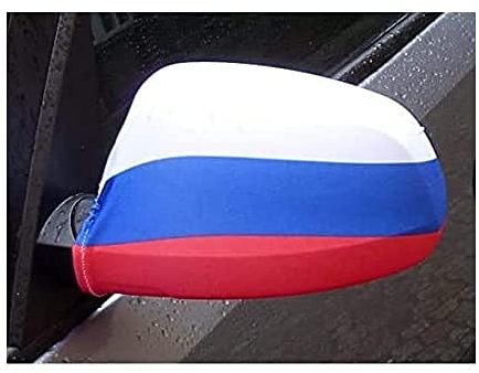 AUSSENSPIEGEL FLAGGE RUSSLAND 2 stück - RUSSISCHE Autospiegelfahne - Spiegel Car cover spezielle Auto AZ FLAG