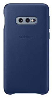 Leather Cover für Galaxy S10 Marineblau