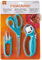 Fiskars 87950 Sewing Fashion Starter Set 3pcs-Rotary Cutter, Thread Snips & Scissors Kunsthandwerk, Edelstahl, Türkis/Ausflug, einfarbig (Getaway Solids), Garment Making, 3 stück