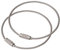 Uniclife 13cm Wire Keychain Cable Large Stainless Steel Key Ring Loop Holder for Outdoor Hiking Heavy Duty Connectable Luggage Tag Keeper for Sport and Travel, 50 Pack