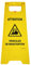 AUA SIGNALETIQUE - Chevalet de signalisation passage véhicules manutention - Poids 1KG en plastique jaune