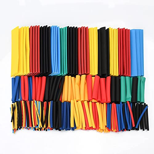 328 StüCk Schrumpfschlauch, Electrical Wire Cable Wrap Sortiment SchrumpfverhäLtnis 2:1,Heat Shrink Tubing FüR Kabel Schrupfschlauchset (8 GrößEn, 5 Farbe)