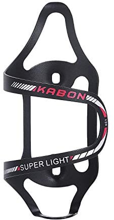 Fahrrad Flaschenhalter,KABON Einstellbare Aluminiumlegierung Leichtgewicht Fahrrad Wasserflaschenhalter für Outdoor-Aktivitäten (Rot)