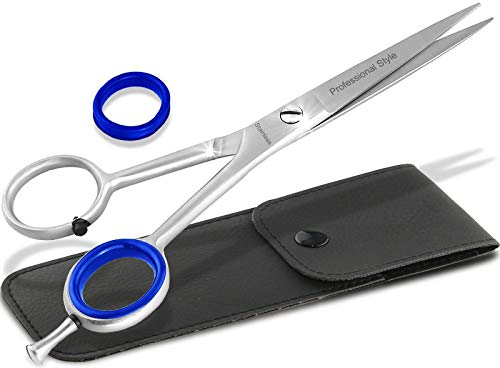 Premium Haarschere Friseurschere Professionell-Line Haarschneideschere Extra Scharf für einen perfekten Haarschnitt aus Hochwertigem Rostfreiem Edelstahl (6 Zoll / 15,24 cm, Haarschere Premium)