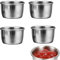 YYAOGANG 4Pcs 304 Stainless Steel Sauce Dishes Reusable Sauce Container Appetizer Dishes Sauce Cups Sushi Soy Dishes, Silver